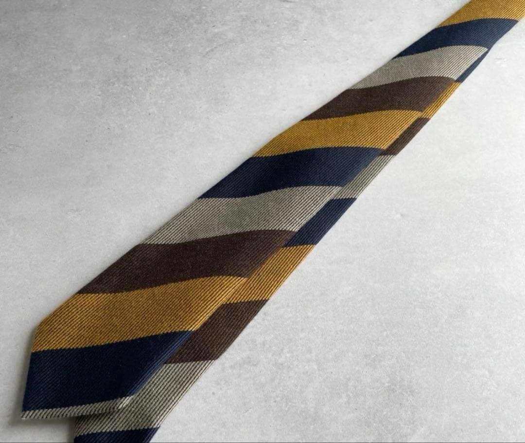 未使用　25年秋冬新作　フランコバッシ　レジメンタルストライプ　イタリア製