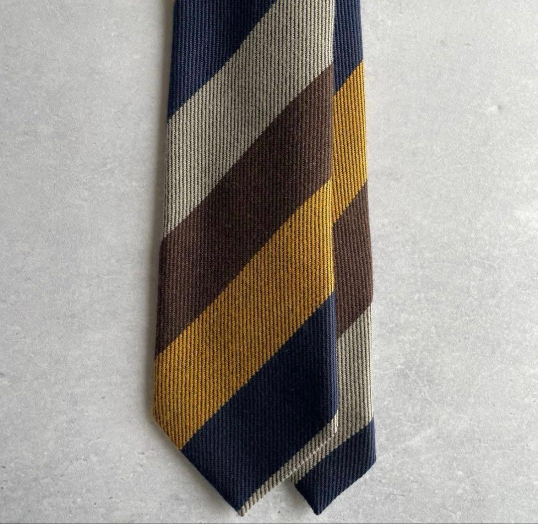 未使用　25年秋冬新作　フランコバッシ　レジメンタルストライプ　イタリア製