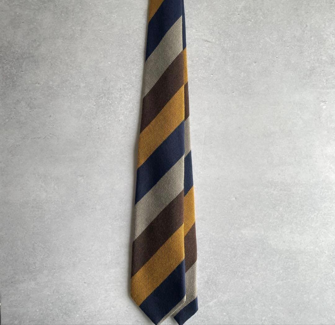 未使用　25年秋冬新作　フランコバッシ　レジメンタルストライプ　イタリア製