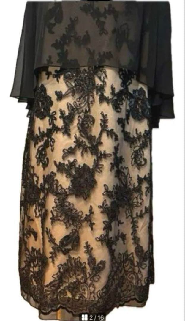 新品東京ソワールMARIKO KOHGAマリココウガケープ付きドレス