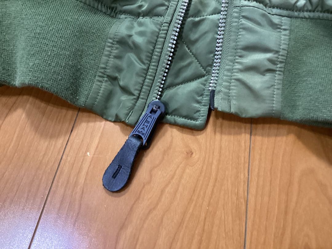 アルファ インダストリーズ MA-1 フライトジャケット L カーキ