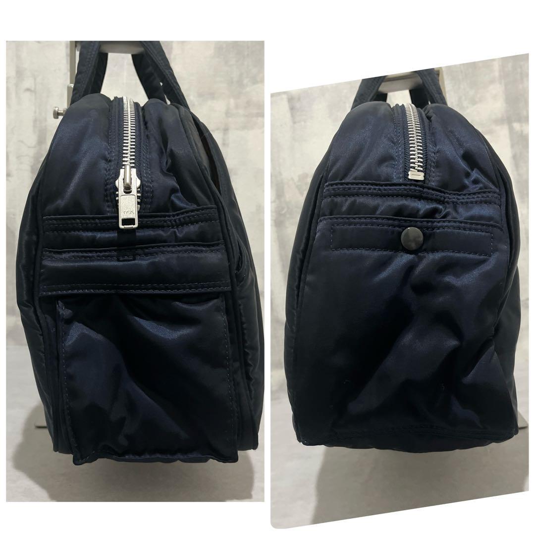 【美品✨】ヘッドポーター　ボストンバッグ　タンカー　ハンドバッグ　ネイビー
