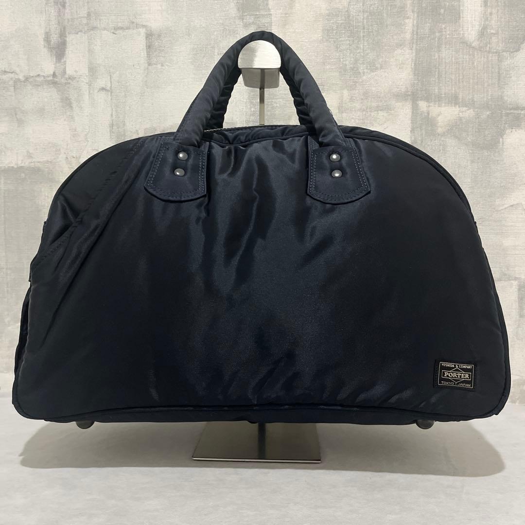 【美品✨】ヘッドポーター　ボストンバッグ　タンカー　ハンドバッグ　ネイビー