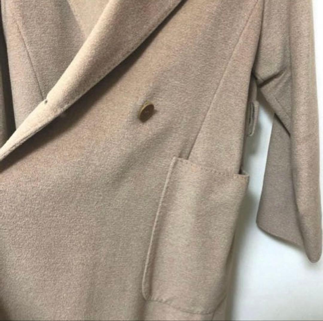 MaxMara マックスマーラ　ベージュ　ロングコート　ベルト付き　38