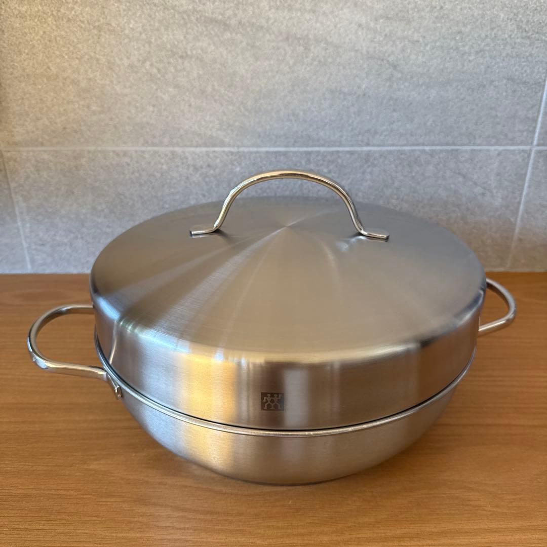 Zwillingツヴィリング◆スチーマー＆スモーカーセット 28cm 燻製