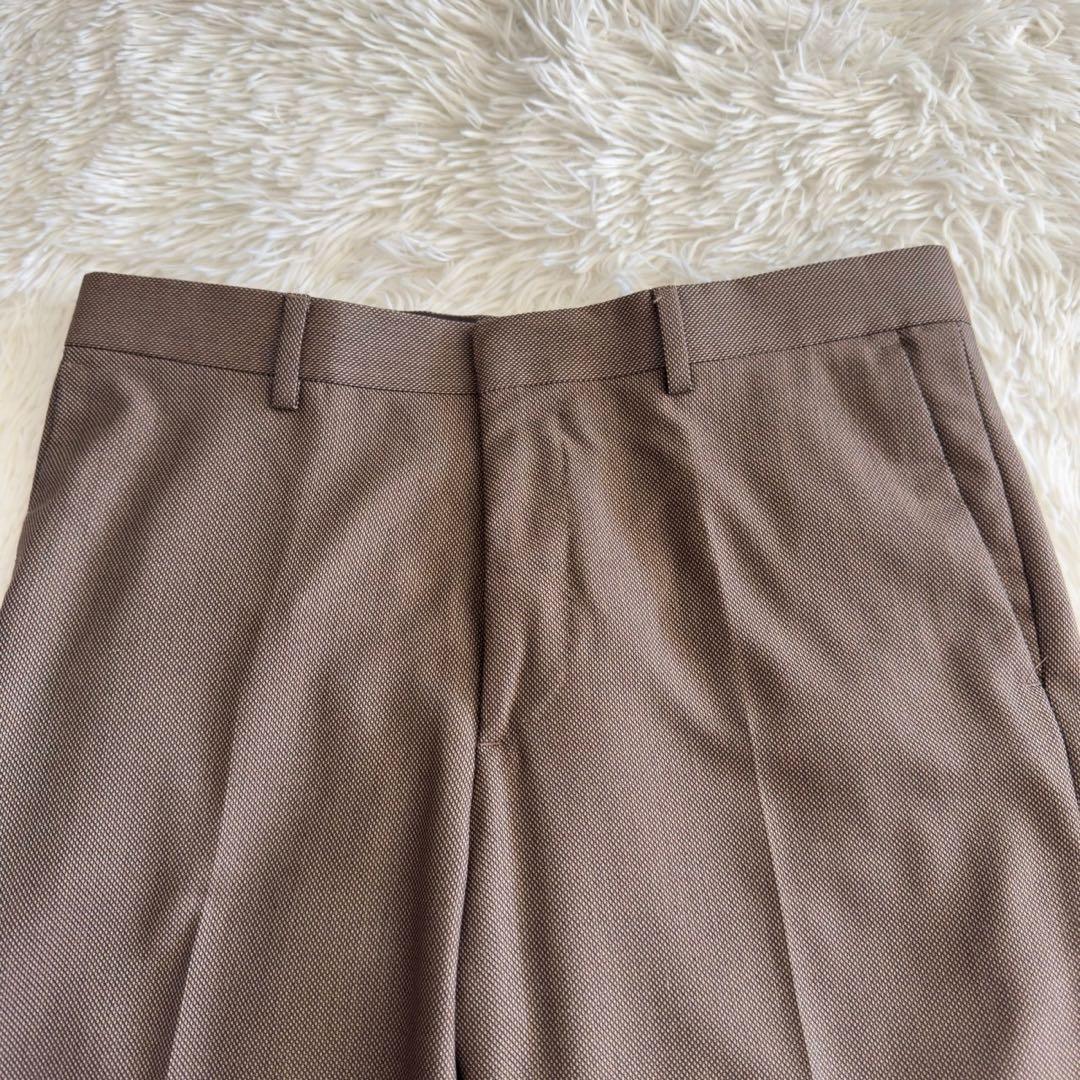 人気✨ZARA スリーピース　3P スーツ　バーズアイ柄　ラペルピン　チェーン