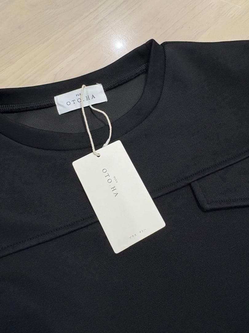 PLUS OTO.HA異素材ドッキングワンピース/新品未使用