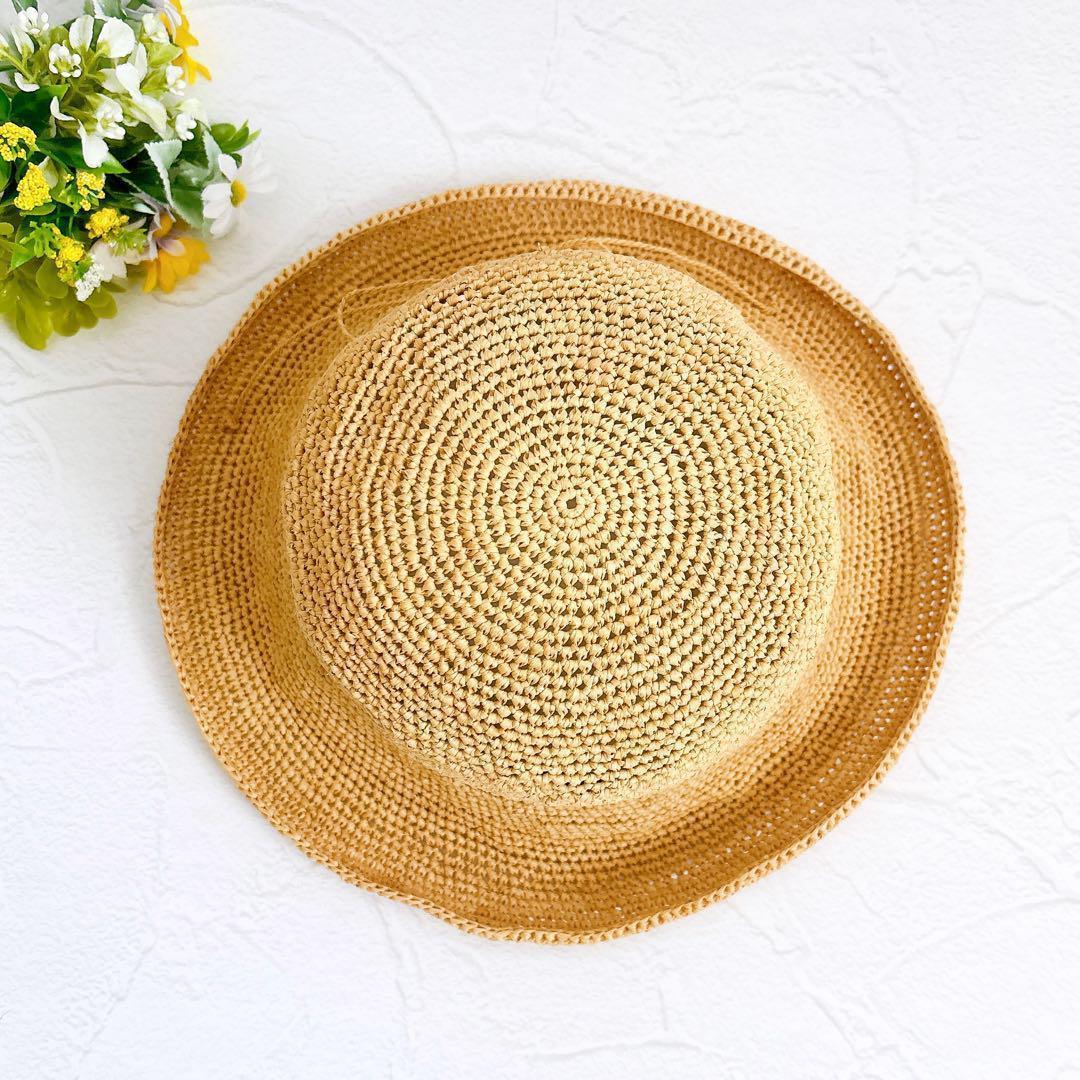 《美品》HELEN KAMINSKI プロバンス10 ナチュラル ラフィア 帽子