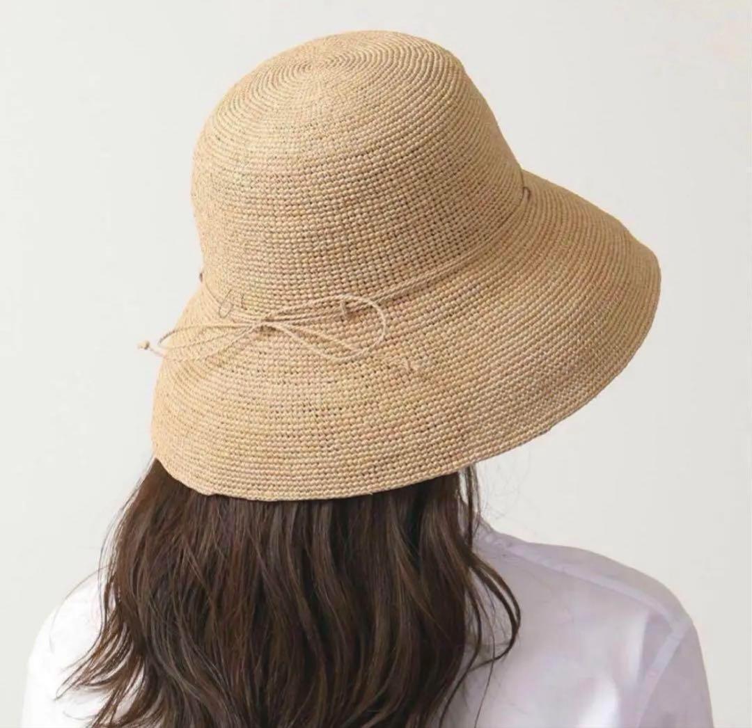 《美品》HELEN KAMINSKI プロバンス10 ナチュラル ラフィア 帽子