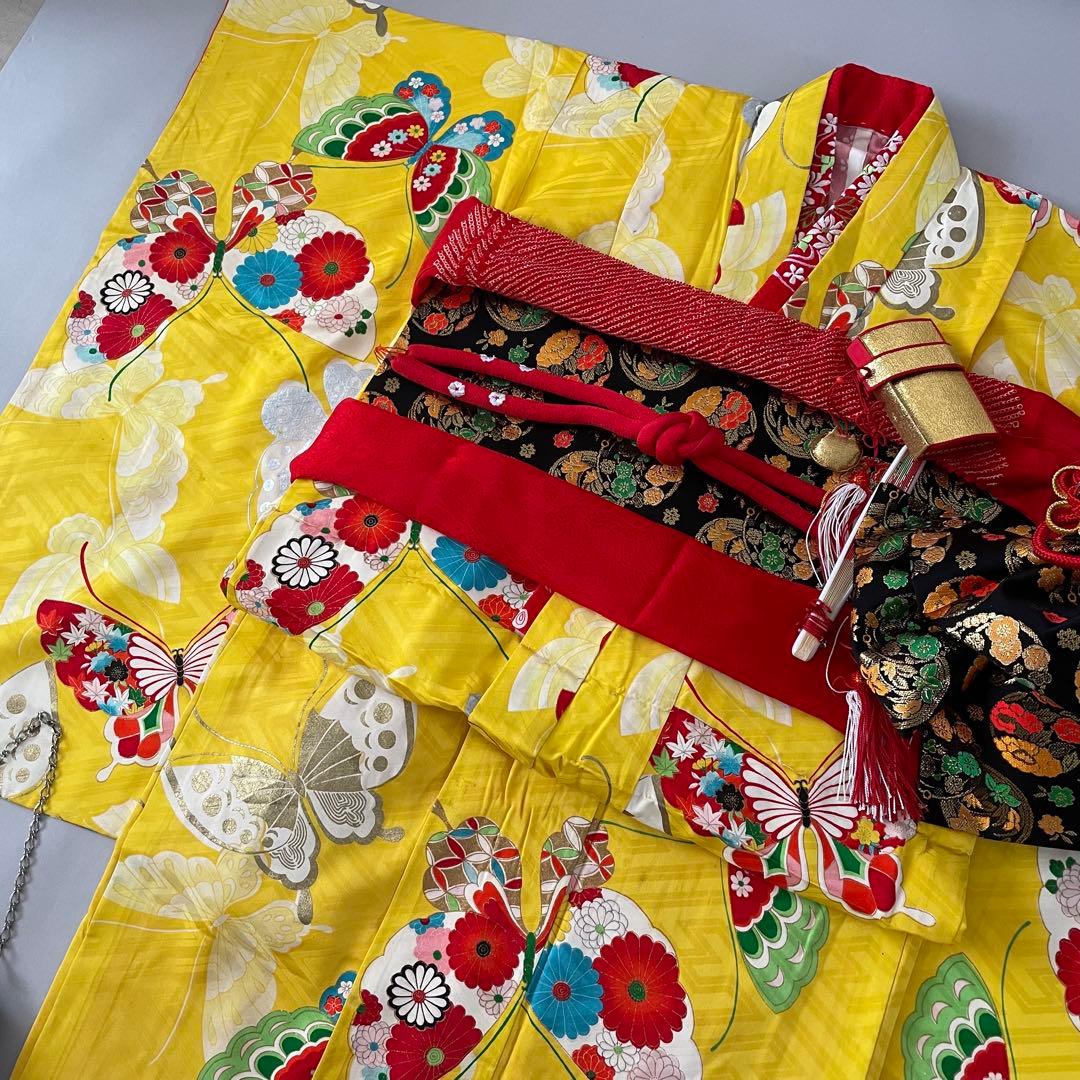 七五三　7歳　お着物セット　大寸作り帯