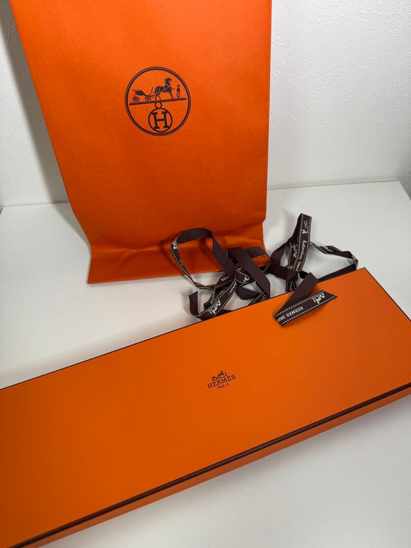 タグ付き未使用 エルメス ネイビー ネクタイ