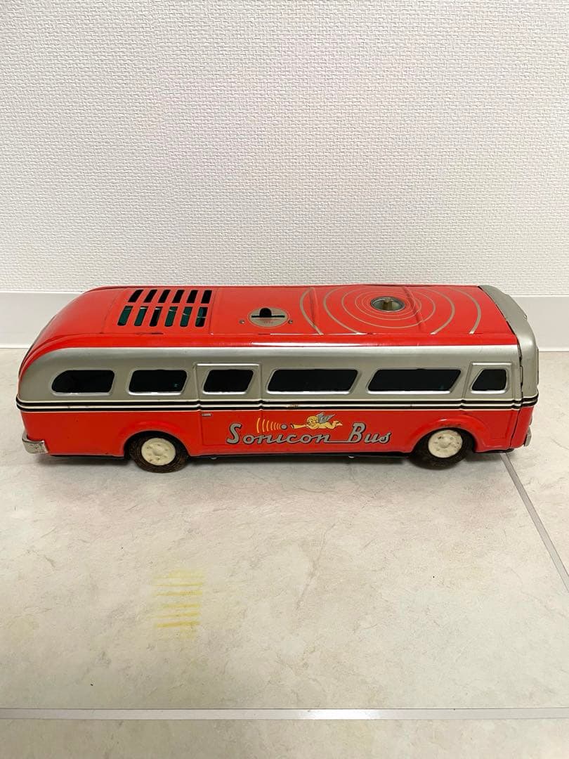 昭*様 超激レア マスダヤ ブリキ ソニコンバス 赤 ブリキ製　昭和レトロ　増田