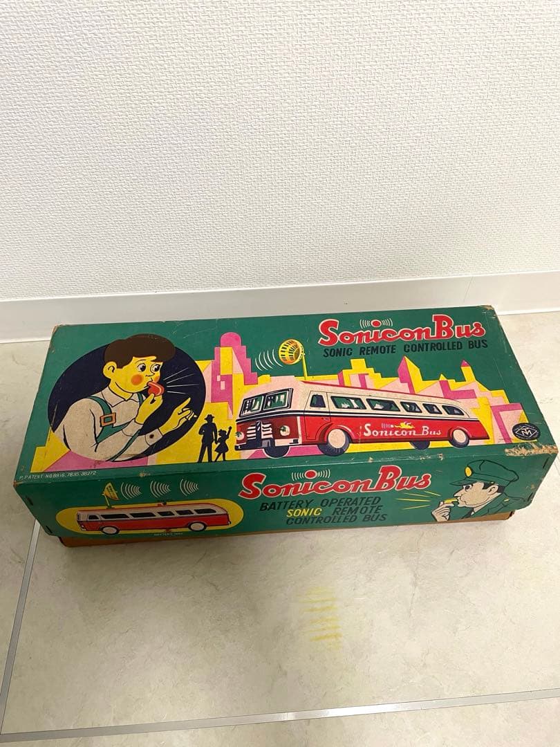 昭*様 超激レア マスダヤ ブリキ ソニコンバス 赤 ブリキ製　昭和レトロ　増田