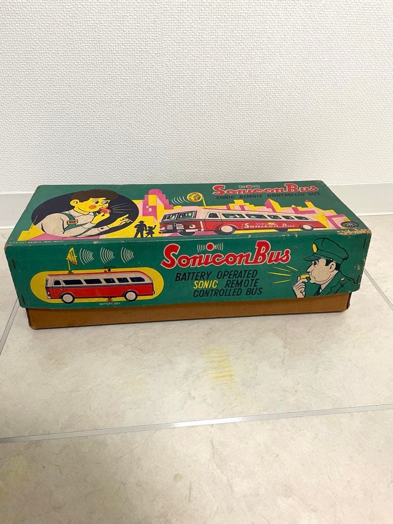 昭*様 超激レア マスダヤ ブリキ ソニコンバス 赤 ブリキ製　昭和レトロ　増田