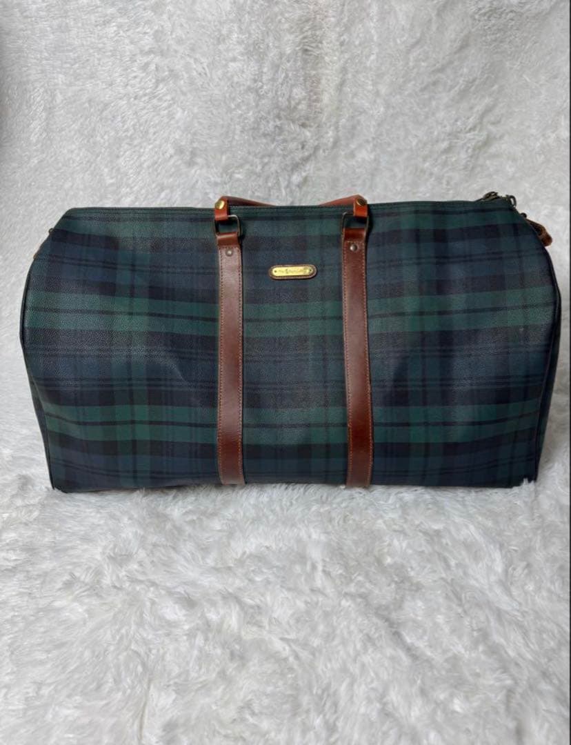 Polo Ralph Lauren 大容量 チェック柄ボストンバッグ 2way