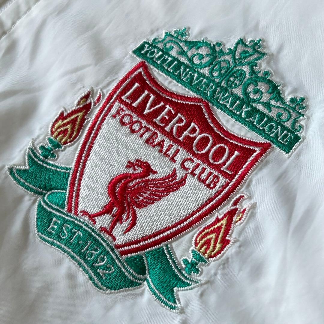 アディダス 00s Liverpool nylon jacket S white