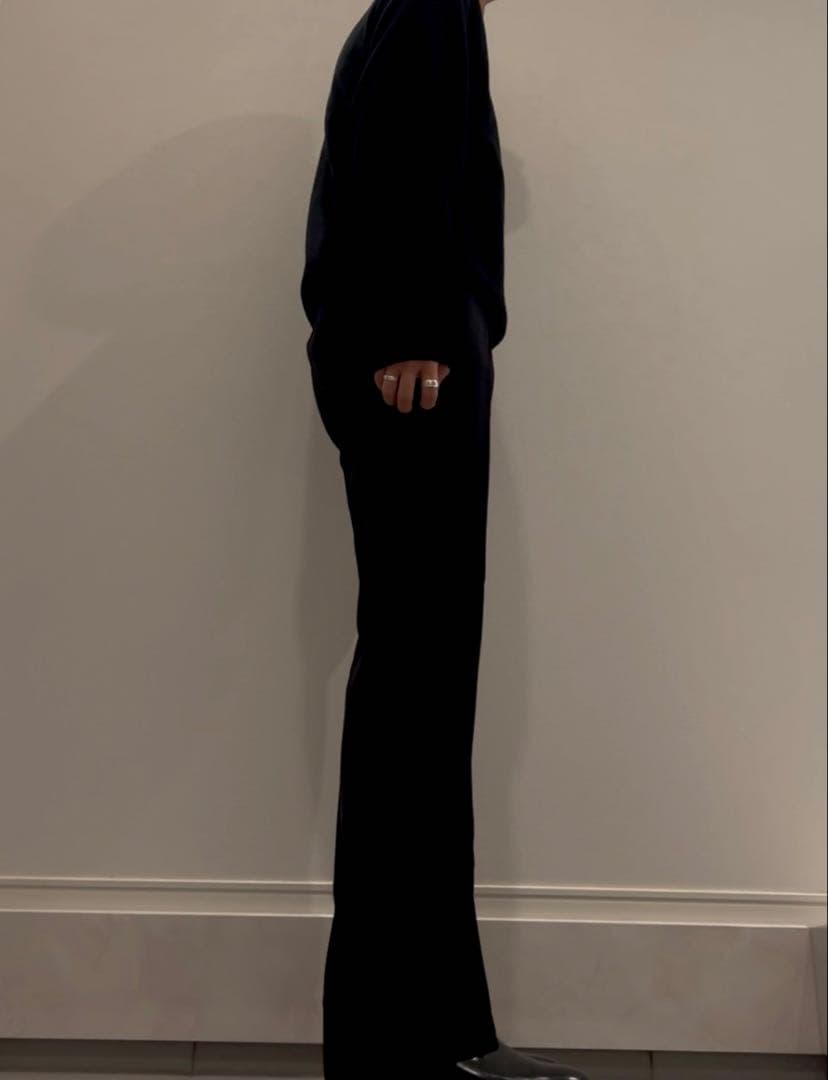 【Iライン】Needles フレア スラックス ブーツカット ブラック