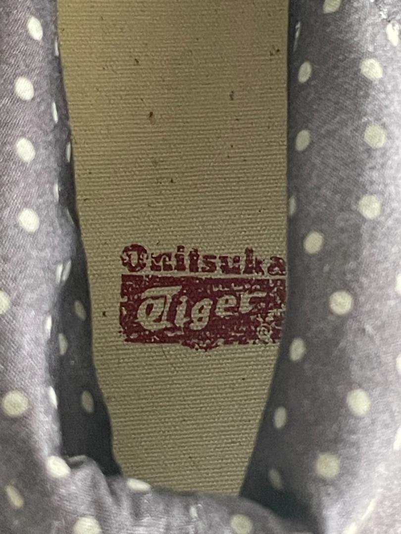 ドット☆オニツカタイガー☆23.5cm☆ハイカットスニーカー☆新品タグ付き