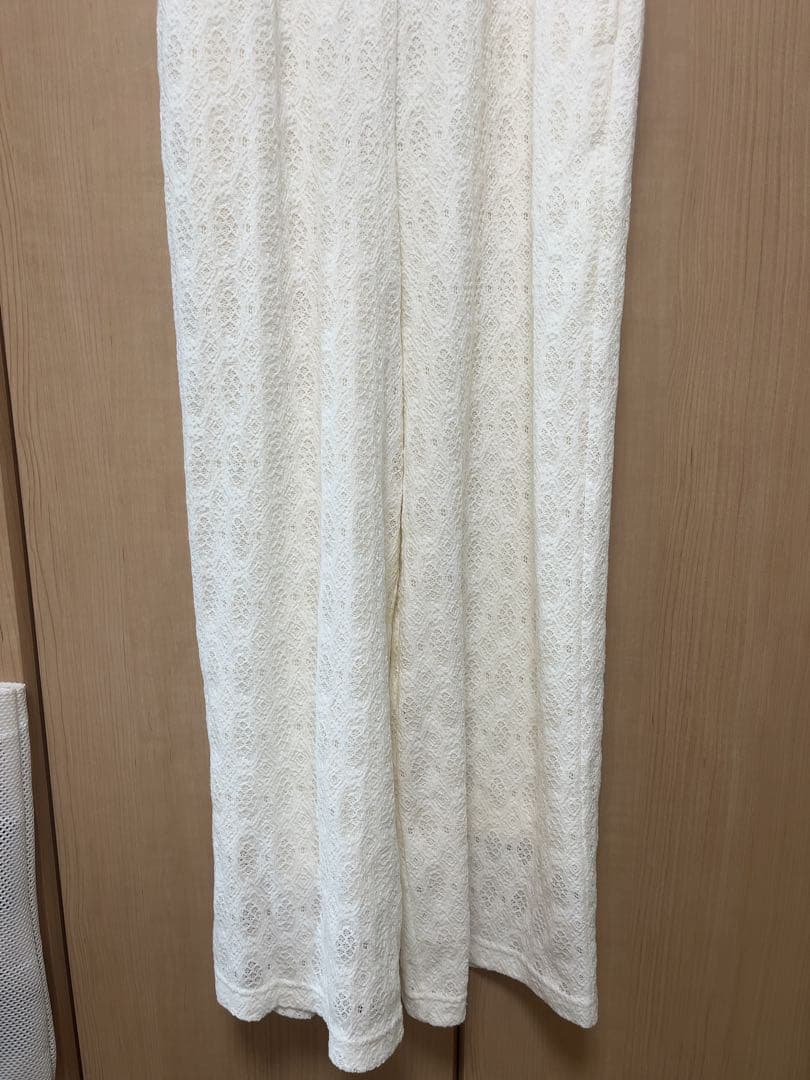 hinari 総レースキャミロンパース Sサイズ アイボリー