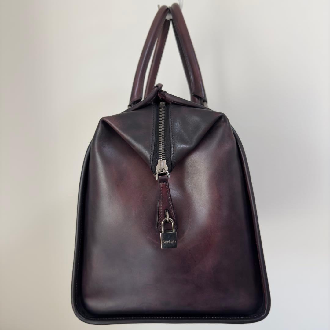 定価71.5万円 ベルルッティ パティーヌレザーボストンバッグ トラベルバッグ