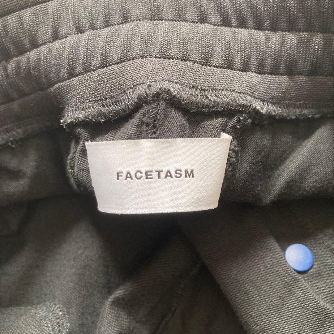 希少　FACETASM　ワイドジャージ　サイドスナップボタン　バギー　黒　4