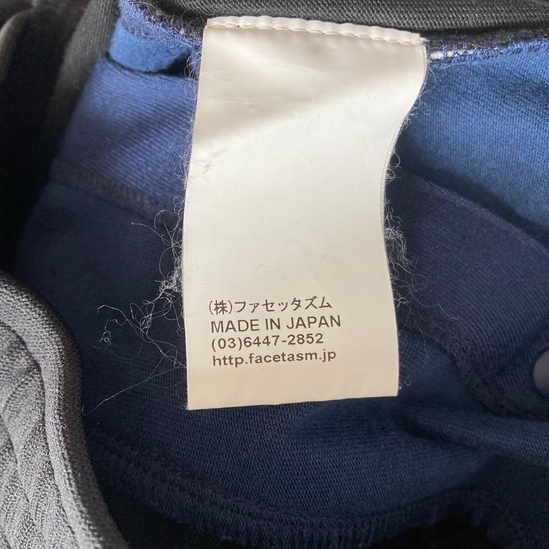希少　FACETASM　ワイドジャージ　サイドスナップボタン　バギー　黒　4