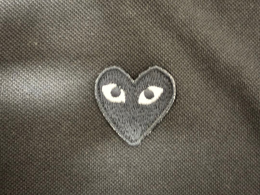 国内正規 美品 PLAY プレイ コムデギャルソン ポロシャツ ブラック L