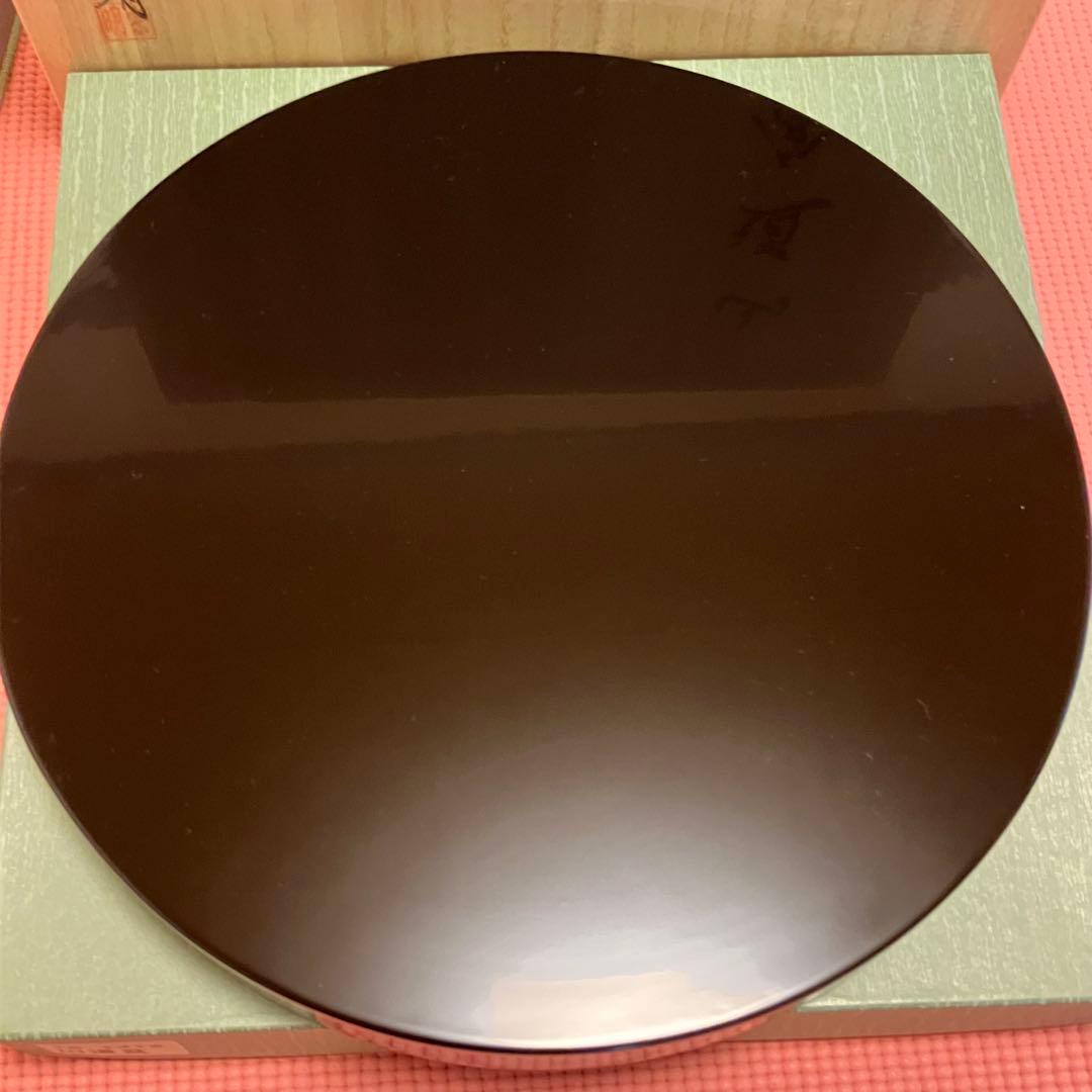 助田宗明 山中漆器 本漆手塗 山道盆 茶道 茶道具 裏千家