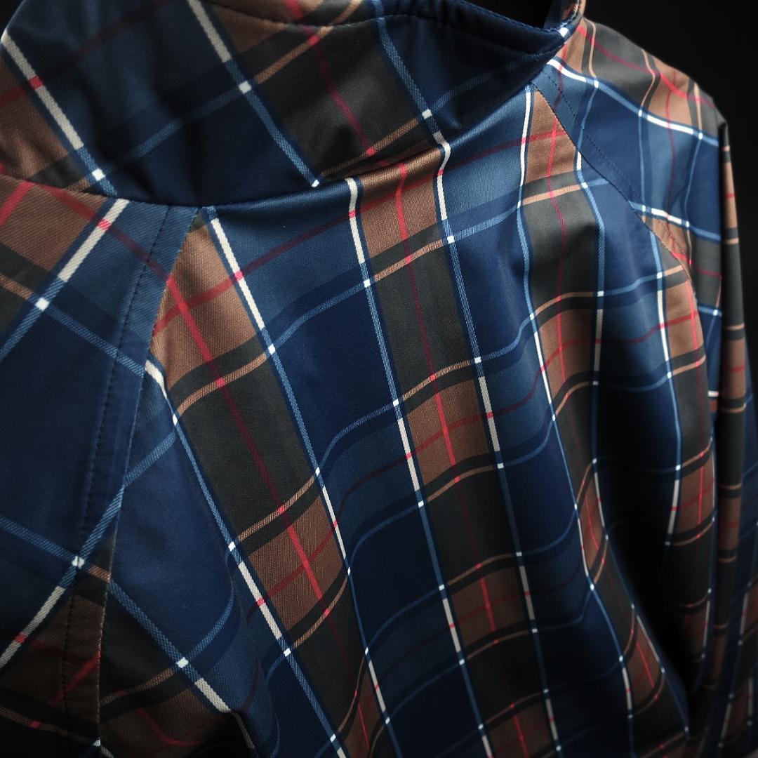 adabat 撥水 ターターンチェック柄 スウィングトップ M