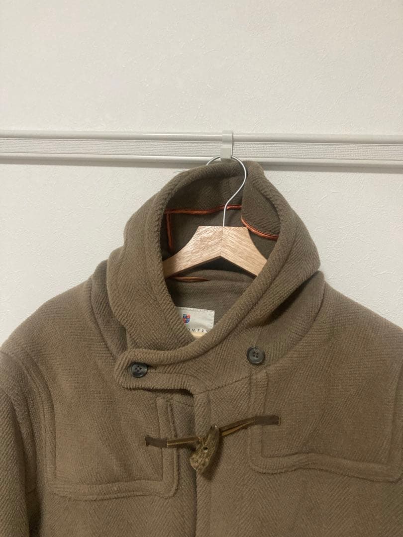 英国製　モンゴメリー　ダッフルコート　ムーアブルック ヘリンボーン　ブラウン