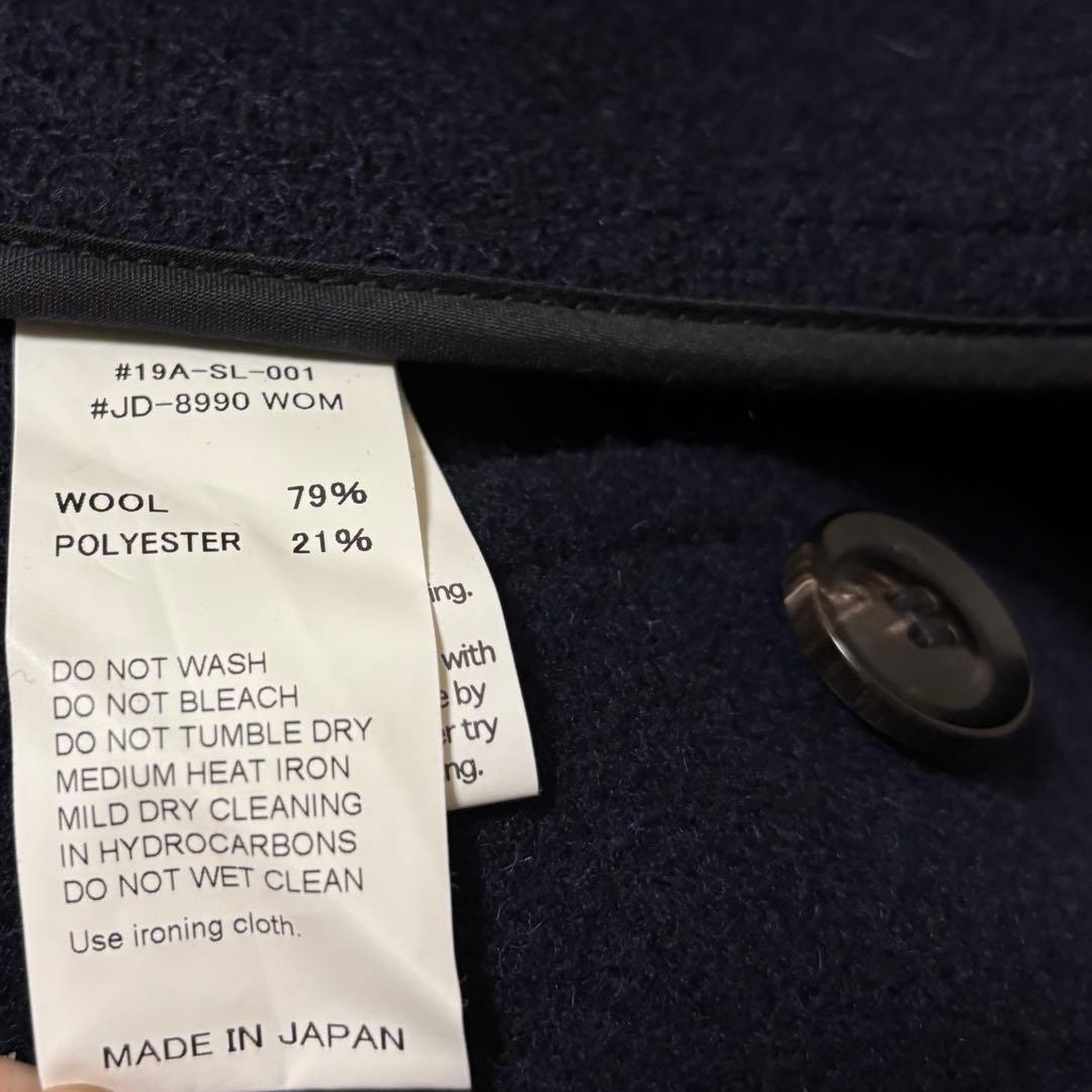 新品未使用　ダントン 40 L ウールモッサノーカラー　ウール　 コート