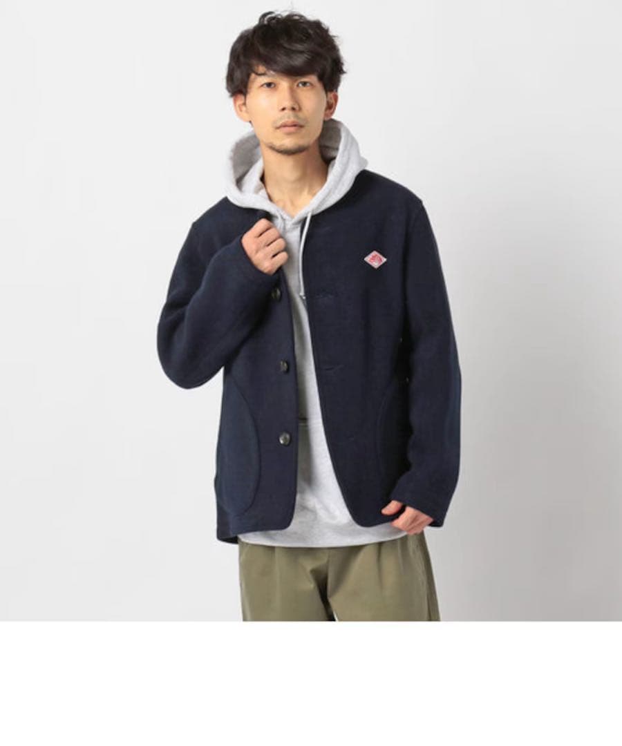 新品未使用　ダントン 40 L ウールモッサノーカラー　ウール　 コート