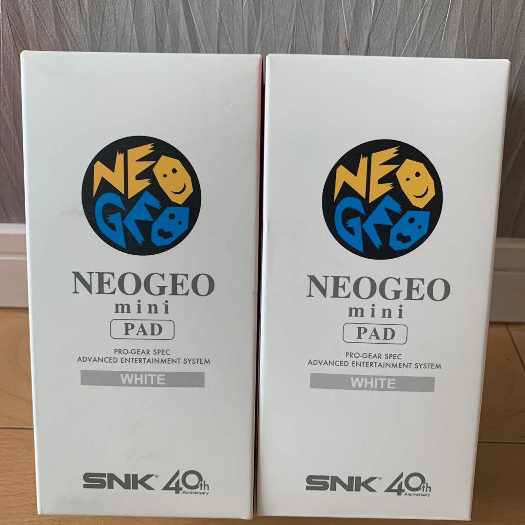 新品、未開封ネオジオミニ NEOGEO ➕PAD WHITE✖️2➕ケーブルセット