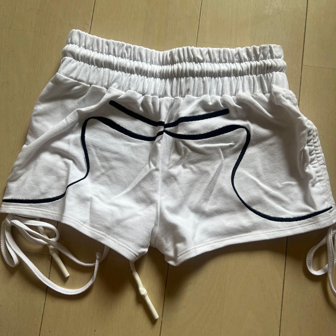 パンツ theredthread S embroidery ribbon shorts
