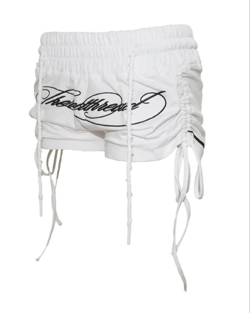 パンツ theredthread S embroidery ribbon shorts