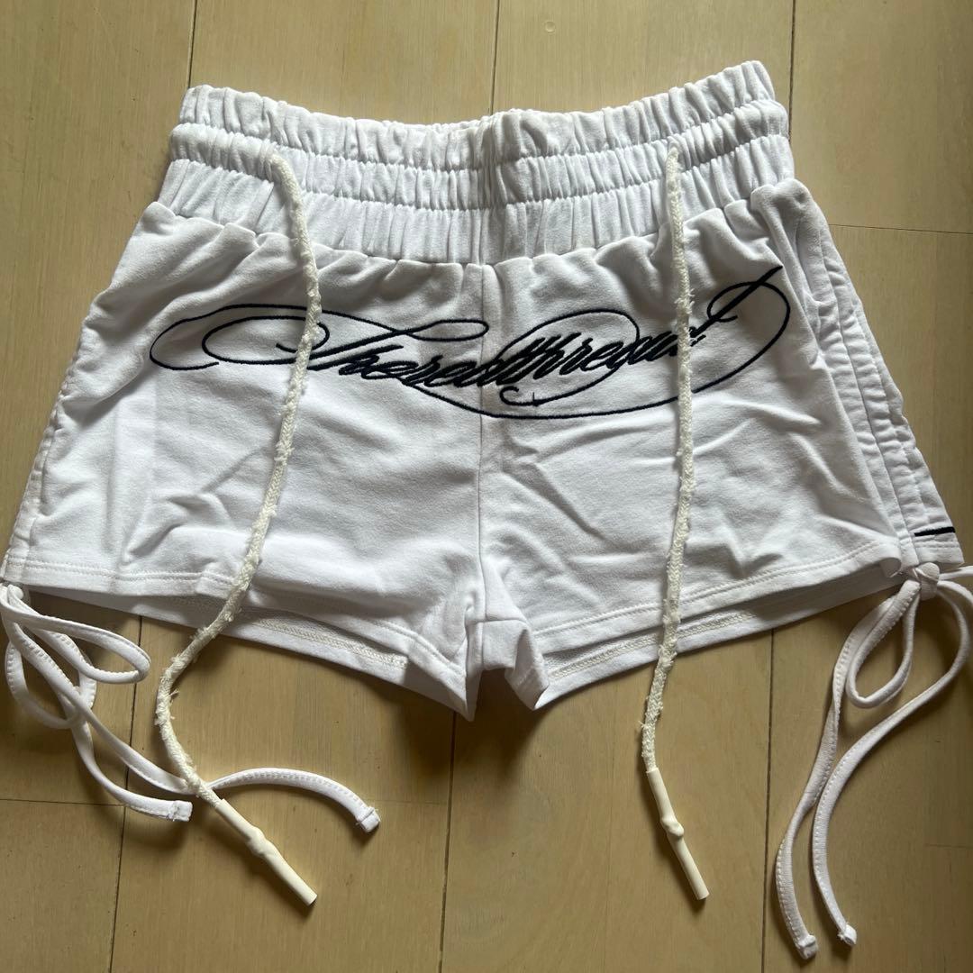 パンツ theredthread S embroidery ribbon shorts