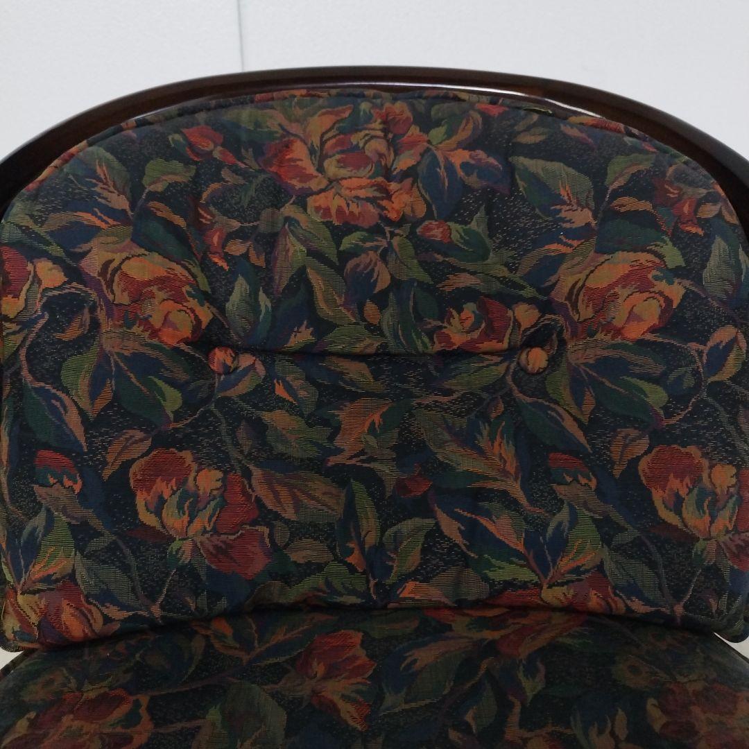 ③【カリモク】コロニアル アームチェアー キャスター付