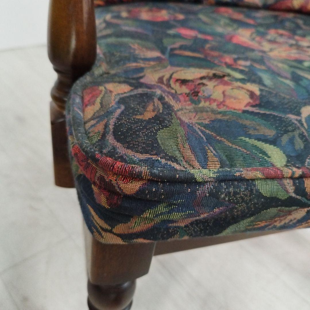 ③【カリモク】コロニアル アームチェアー キャスター付