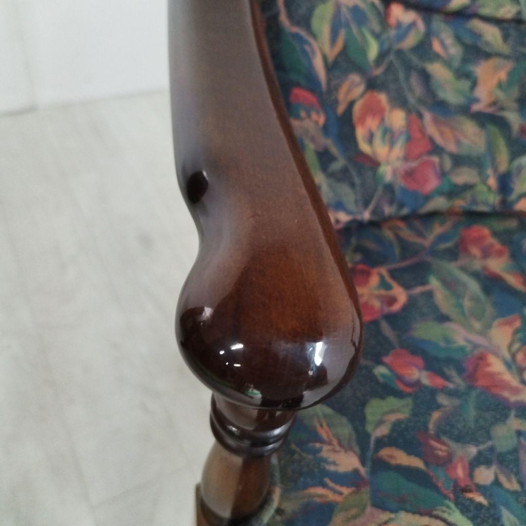 ③【カリモク】コロニアル アームチェアー キャスター付