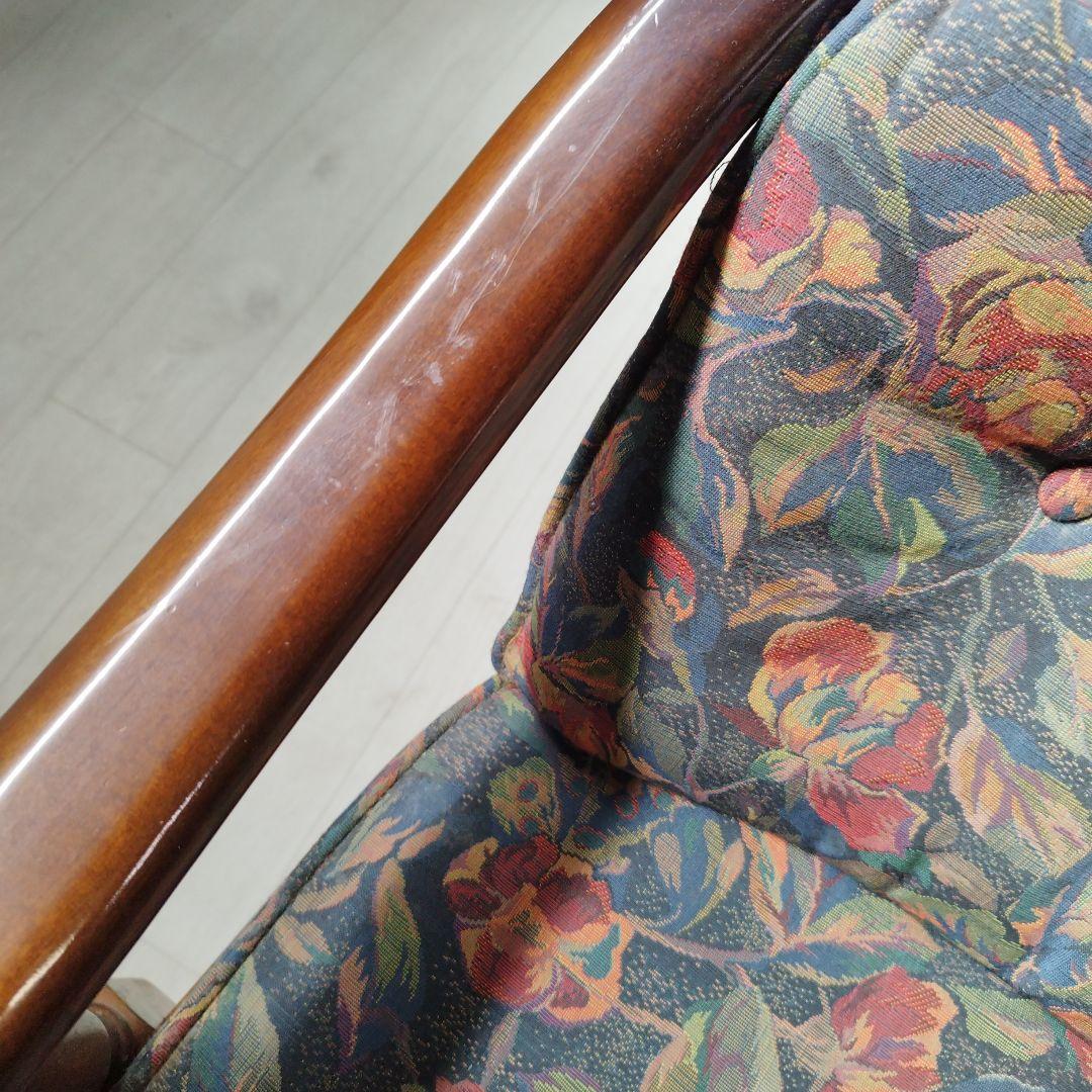 ③【カリモク】コロニアル アームチェアー キャスター付