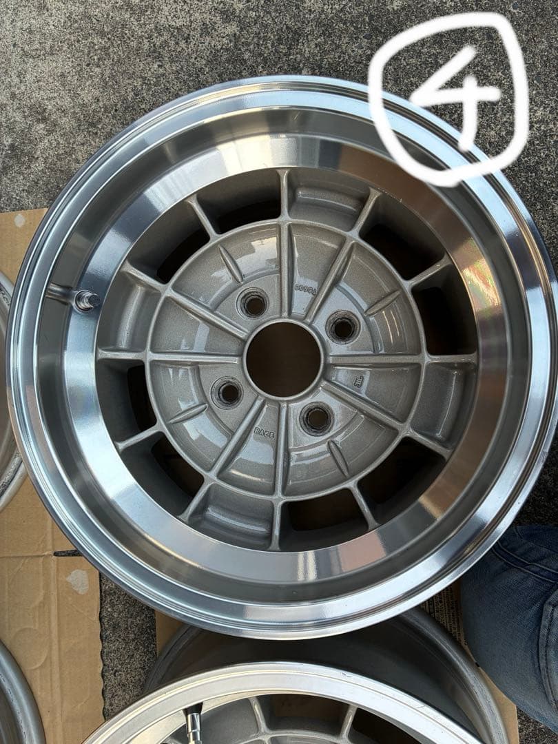 復刻版旧車　TOSCO トスコ14インチホイール　　　114.3 4H 8J