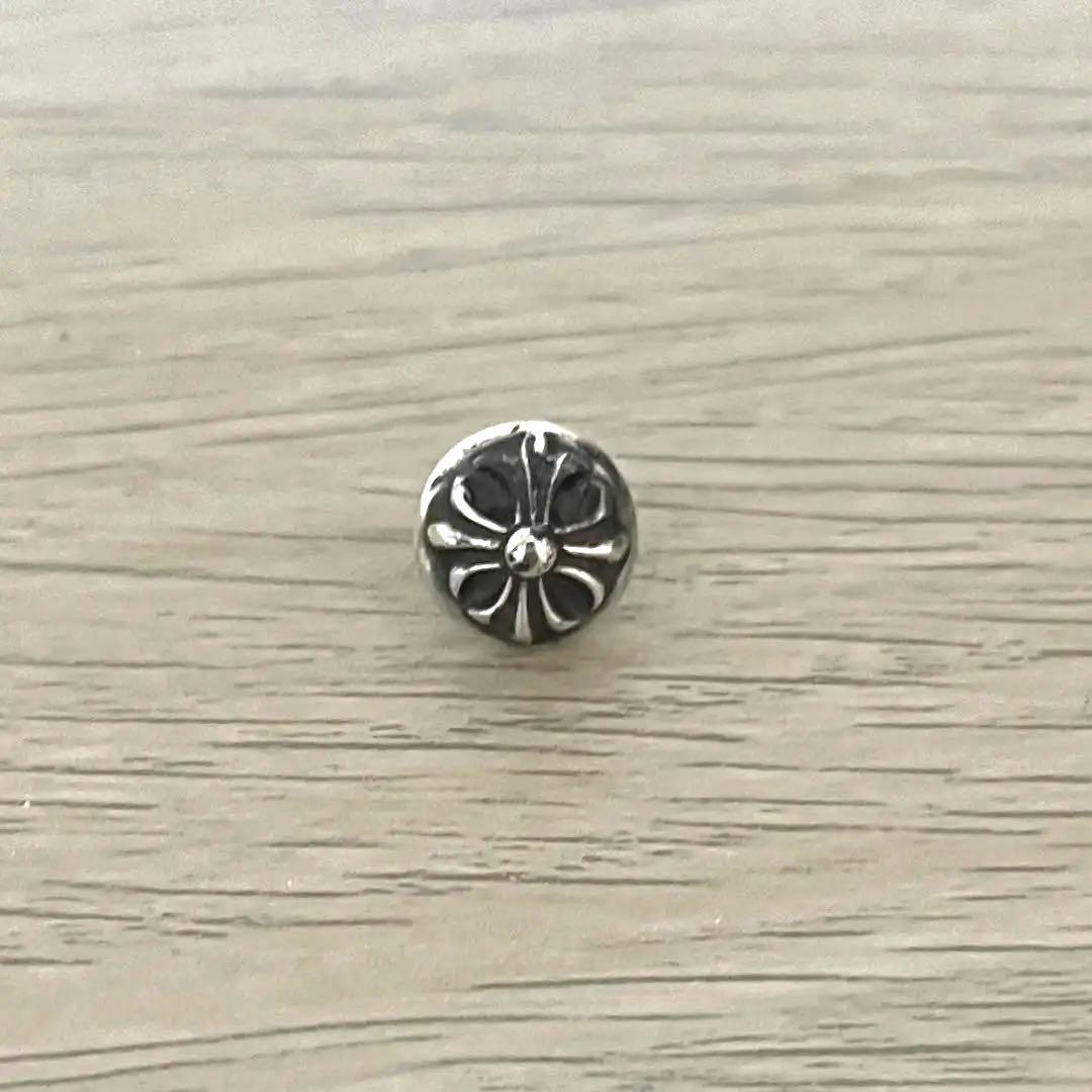 正規品　クロムハーツ　クロスボールスタッドピアス　シルバー925