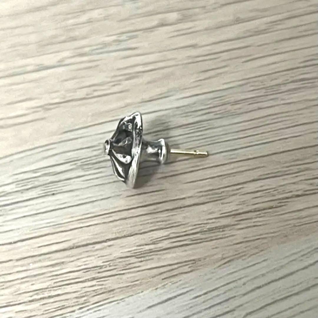 正規品　クロムハーツ　クロスボールスタッドピアス　シルバー925