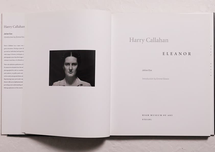 Harry Callahan Eleanor 写真集