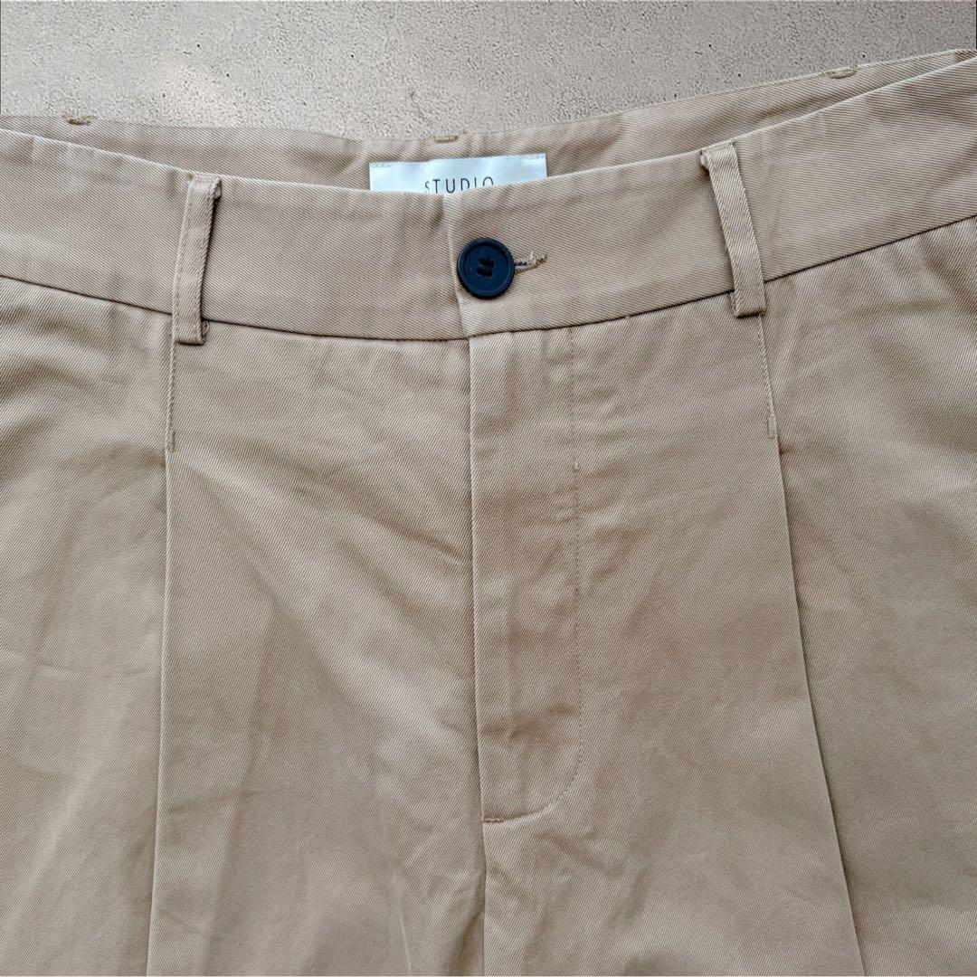 【超美品】STUDIO NICHOLSON ブリッジパンツTAN ベージュ XS