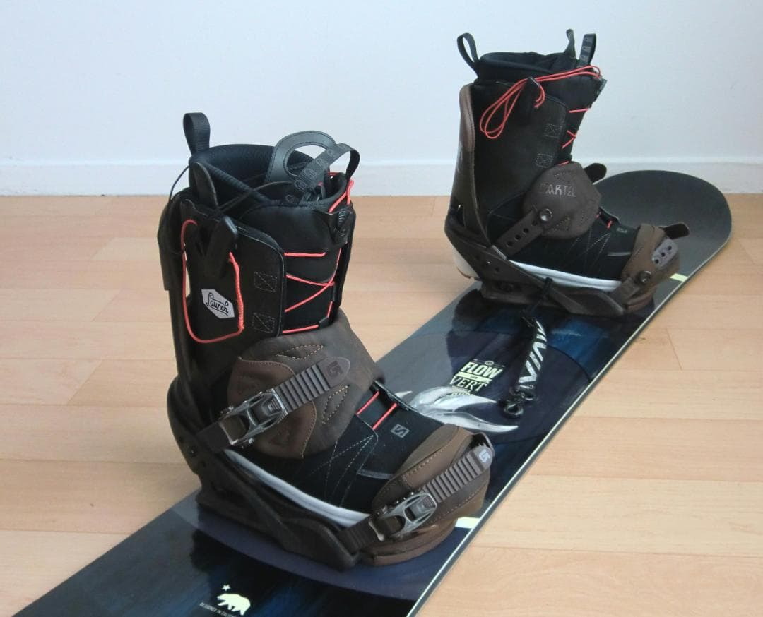 ■■送料無料■FLOW■メンズスノボフルセット■板149靴25.5■WAX済■■