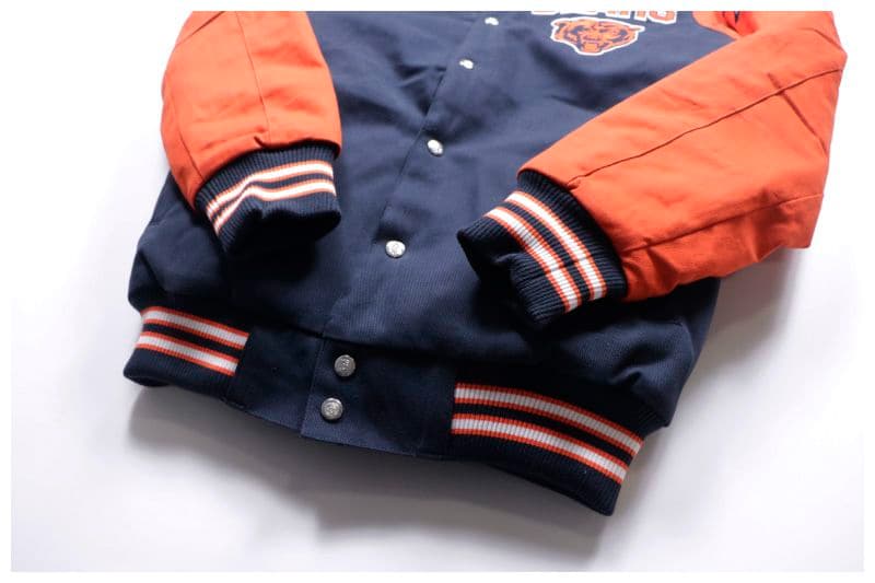 激レア NFL シカゴ ベアーズ チャンピオン 刺繍 スタジャン ジャケットXL