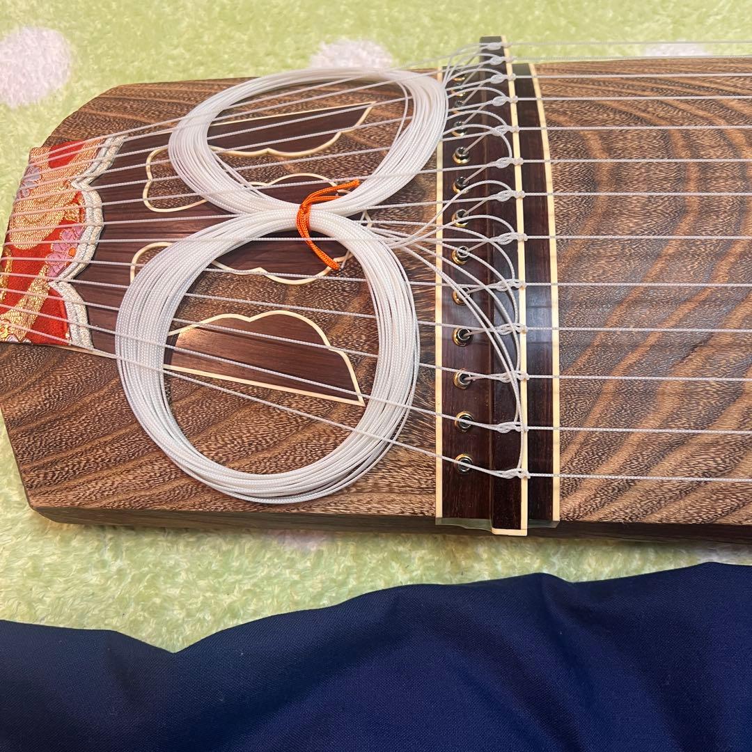 【入門用】木製琴 波模様 スタンド付き