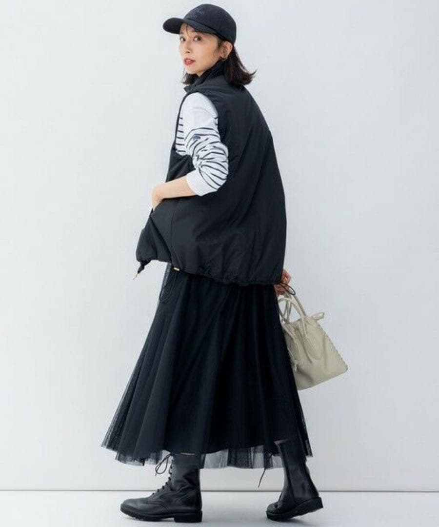 23区 洗える 中綿 パティング ベスト ダウンベスト