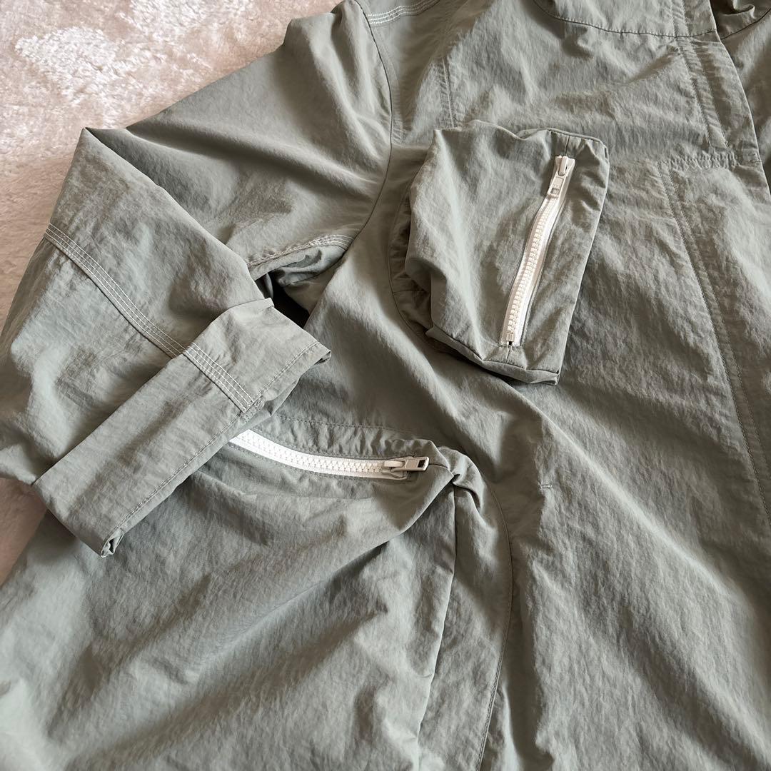 m-mefu センソユニコ　コート　ナイロン　ロング丈